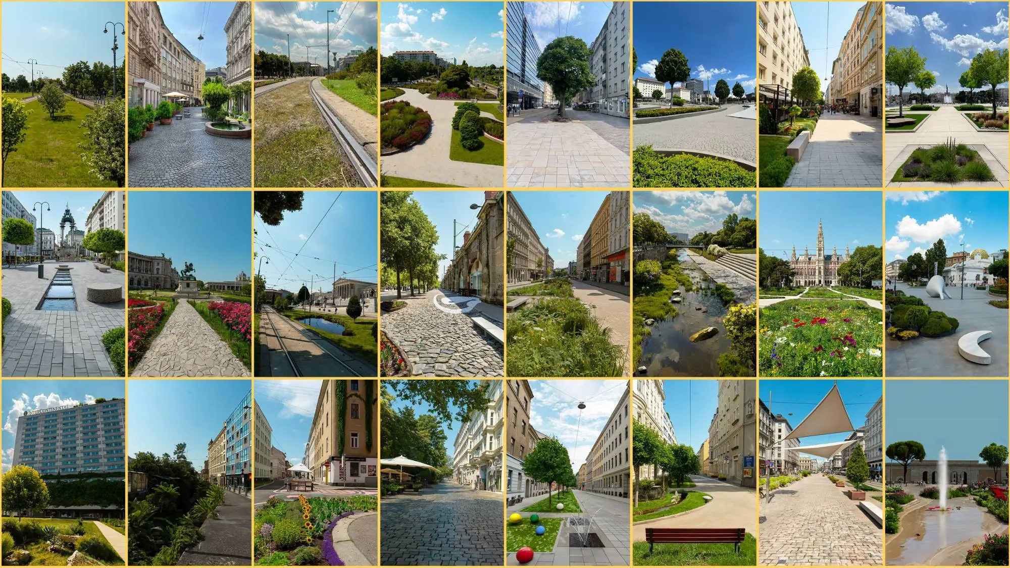 Wiener Straßen und Plätze mit mehr Grün und weniger Autos